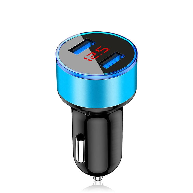 Aluminum Alloy Car Charger Digital Display