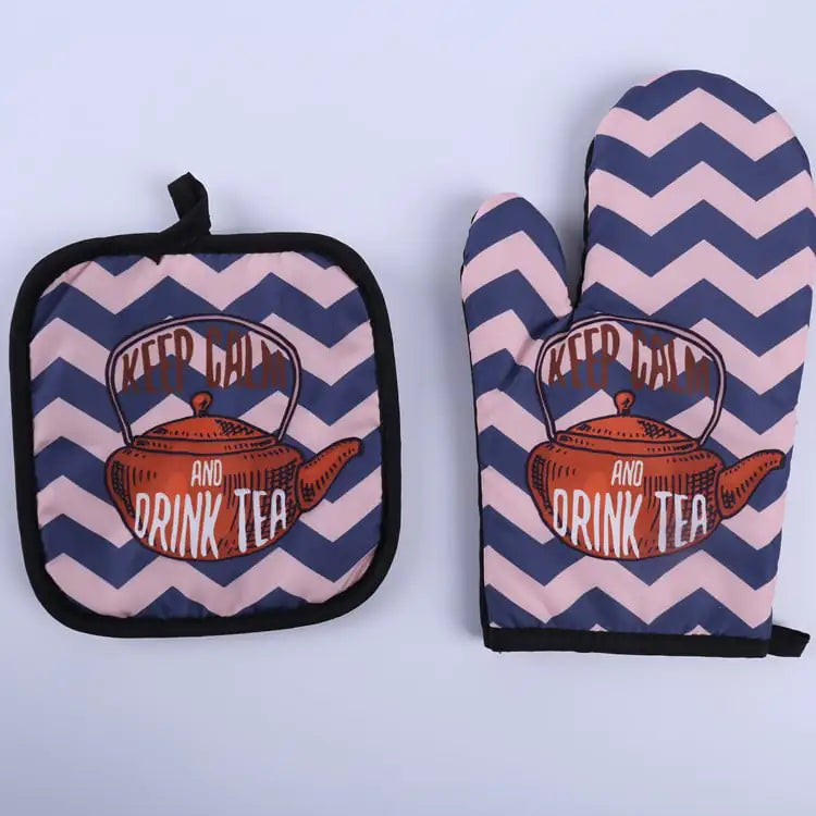 Two-Piece Set of Microwave Oven Baking Gloves