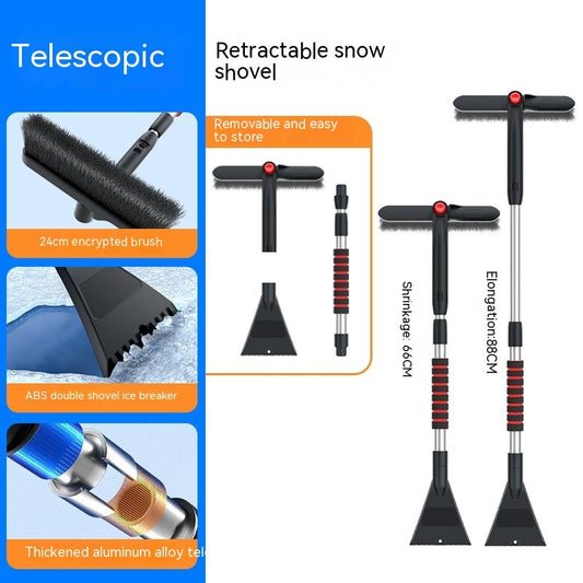 Extendable Car Ice Scraper & Snow Brush