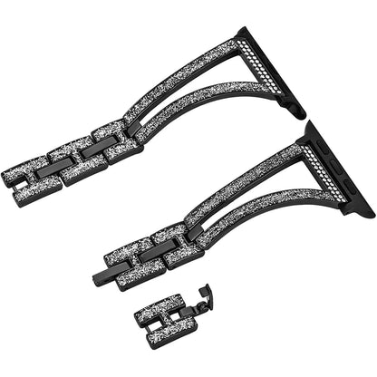 Diamond-Encrusted Metal Wristband New Watch