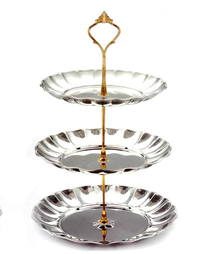 Stainless Steel Fruit and Candy Serving Tray for Home