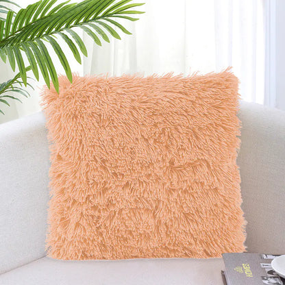 Solid Color Simple Crystal Plush Pillow