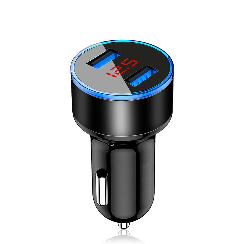 Aluminum Alloy Car Charger Digital Display
