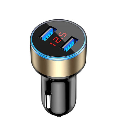 Aluminum Alloy Car Charger Digital Display