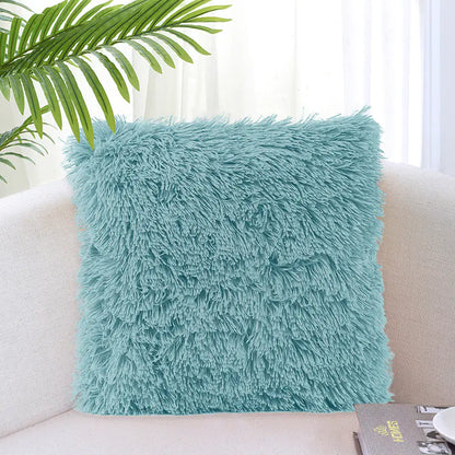 Solid Color Simple Crystal Plush Pillow