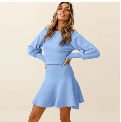 Elegant Women's Slim Fit Woolen Skirt