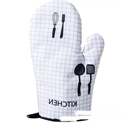 Two-Piece Set of Microwave Oven Baking Gloves