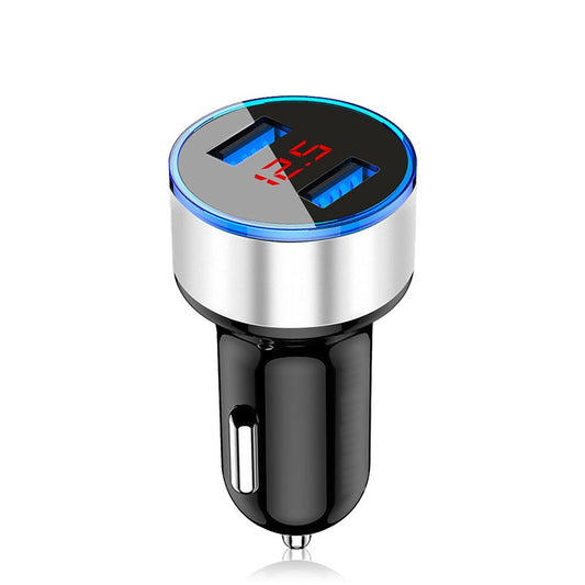 Aluminum Alloy Car Charger Digital Display