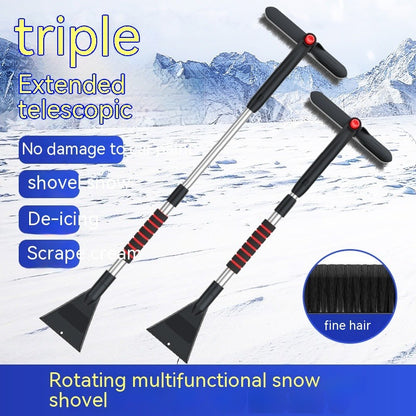 Extendable Car Ice Scraper & Snow Brush