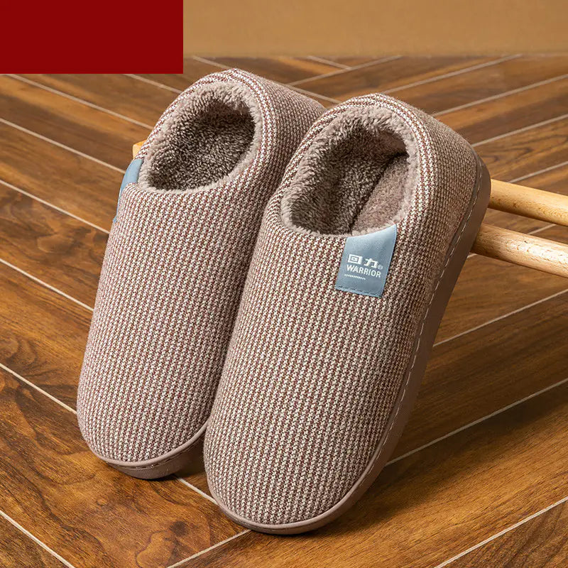 Women's Anti-Slip Cotton Slippers for Home Use