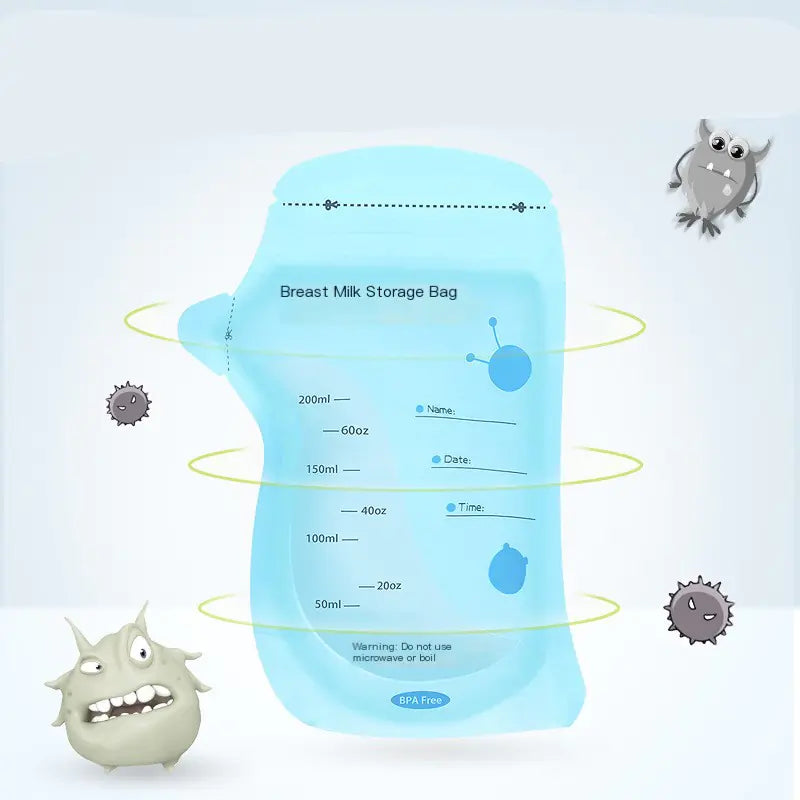 30-Pack 200ml Breast Milk Storage Bags