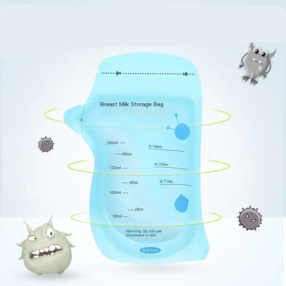 30-Pack 200ml Breast Milk Storage Bags