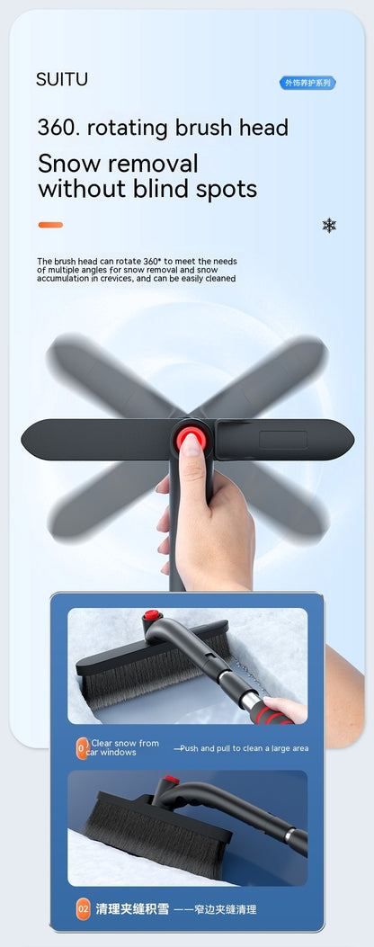Extendable Car Ice Scraper & Snow Brush