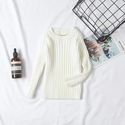 Cotton Crew Neck Sweater for Spring and Autumn