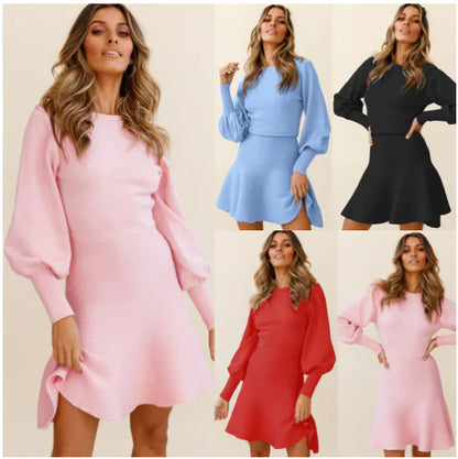 Elegant Women's Slim Fit Woolen Skirt