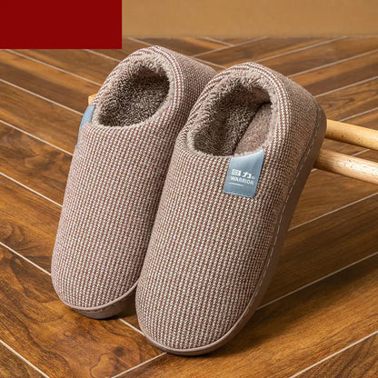 Women's Anti-Slip Cotton Slippers for Home Use