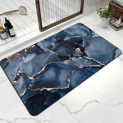 Marble Diatomite Bath Mat - Quick-Dry Non-Slip Mat