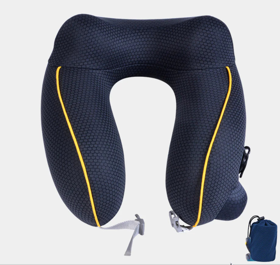 Inflatable U-Shaped Neck Travel Pillow