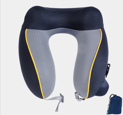 Inflatable U-Shaped Neck Travel Pillow