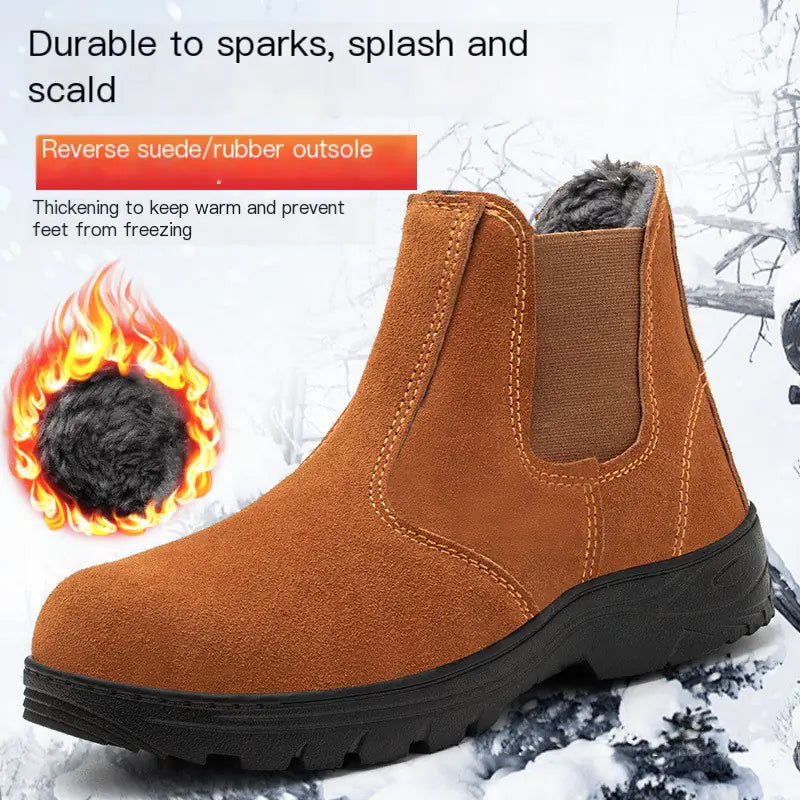 Winter Safety Work Boots with Steel Toe and Insulation