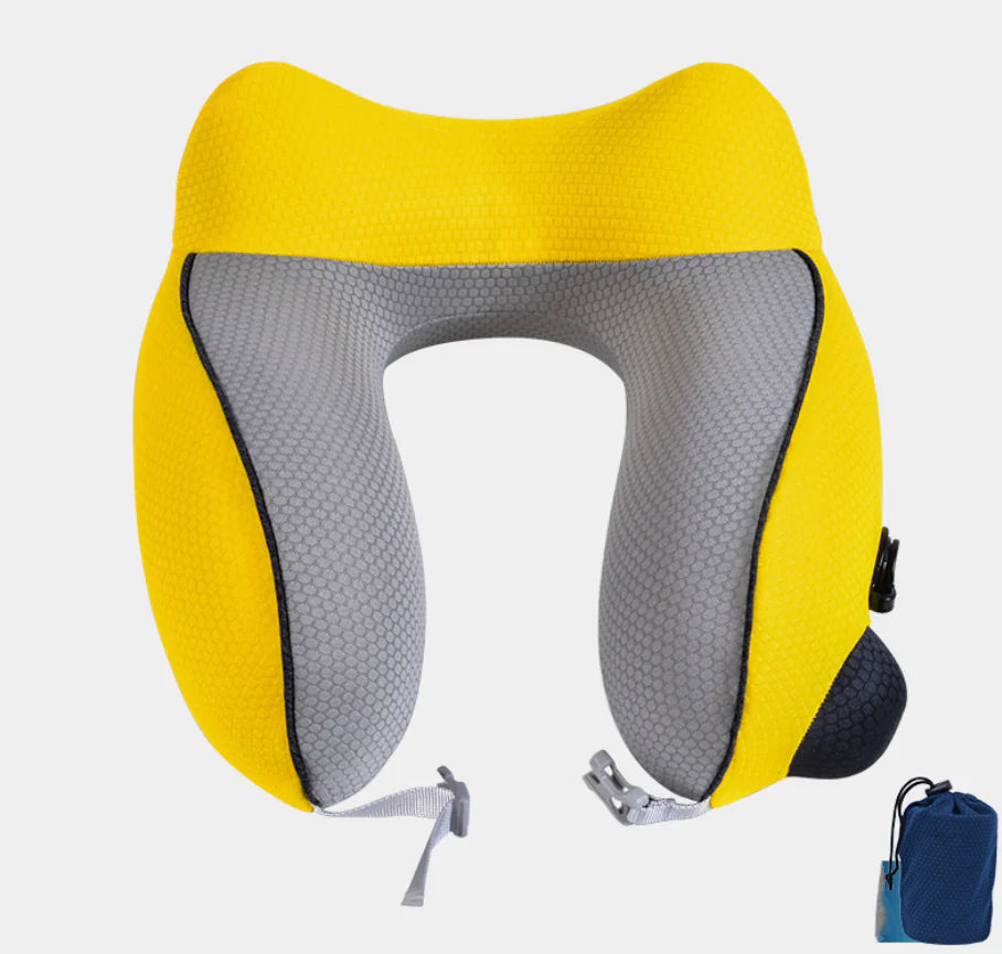 Inflatable U-Shaped Neck Travel Pillow