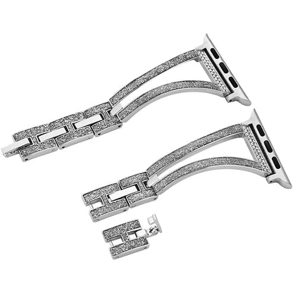 Diamond-Encrusted Metal Wristband New Watch