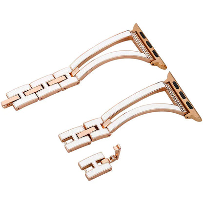 Diamond-Encrusted Metal Wristband New Watch