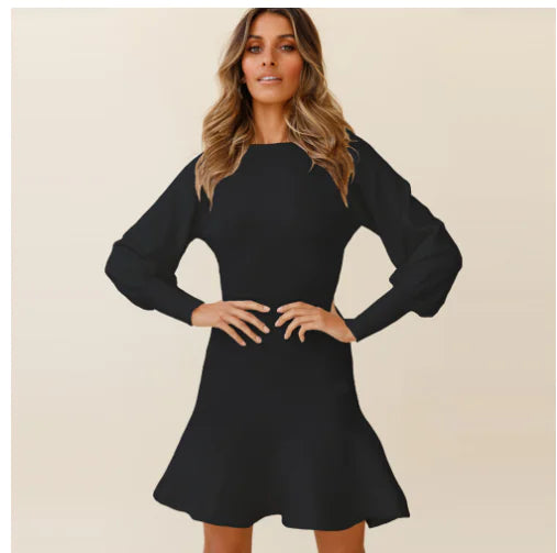 Elegant Women's Slim Fit Woolen Skirt