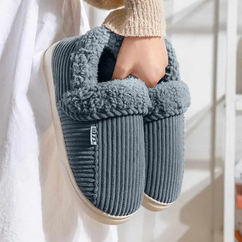 Women's Anti-Slip Cotton Slippers for Home Use