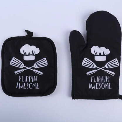 Two-Piece Set of Microwave Oven Baking Gloves
