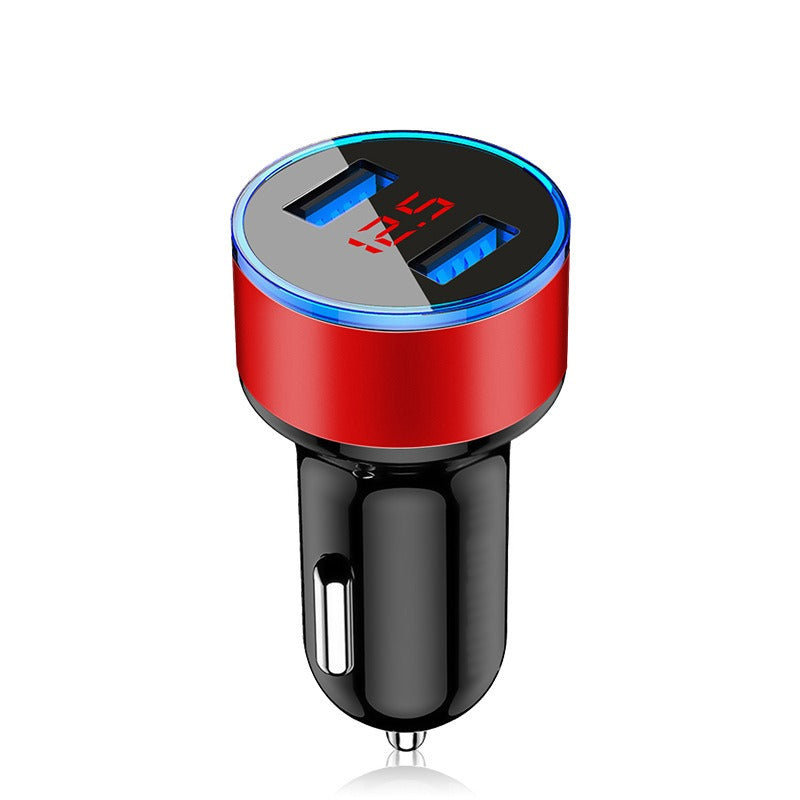 Aluminum Alloy Car Charger Digital Display