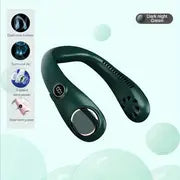 Portable LED Neck Fan for Summer Comfort and Coolness