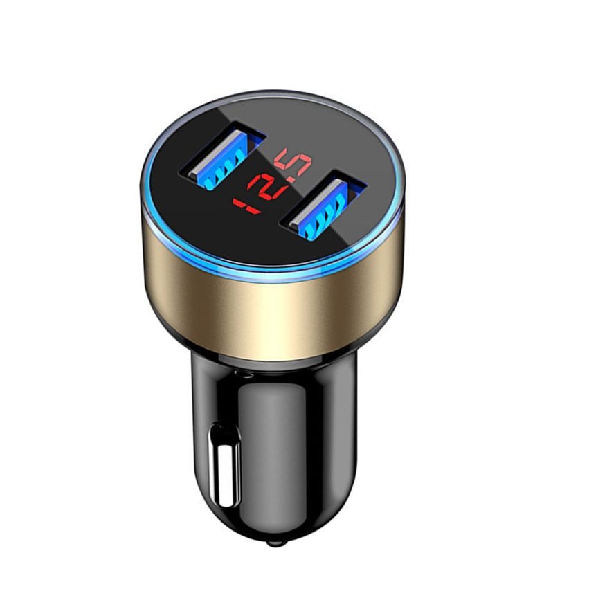 Aluminum Alloy Car Charger Digital Display