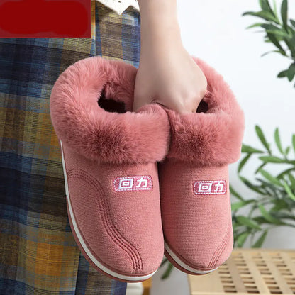 Women's Anti-Slip Cotton Slippers for Home Use