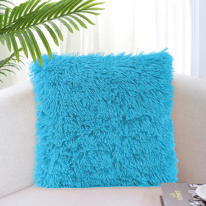 Solid Color Simple Crystal Plush Pillow