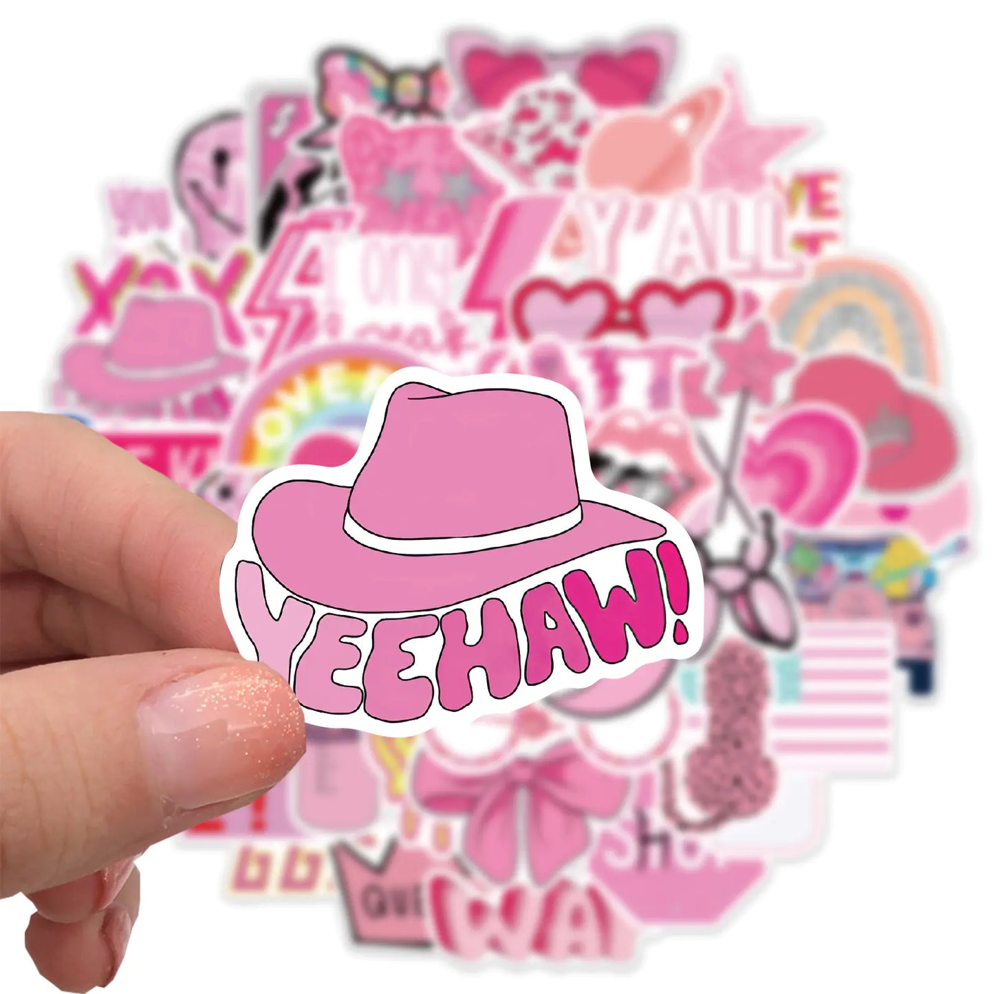 50 PCS Waterproof Cartoon College Style Stickers Set