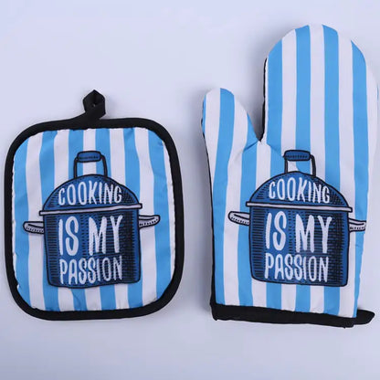 Two-Piece Set of Microwave Oven Baking Gloves