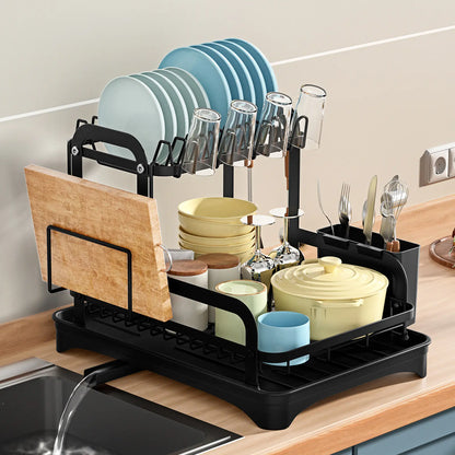 Narrow Kitchen Storage Rack for Bowls and Plates