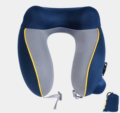 Inflatable U-Shaped Neck Travel Pillow
