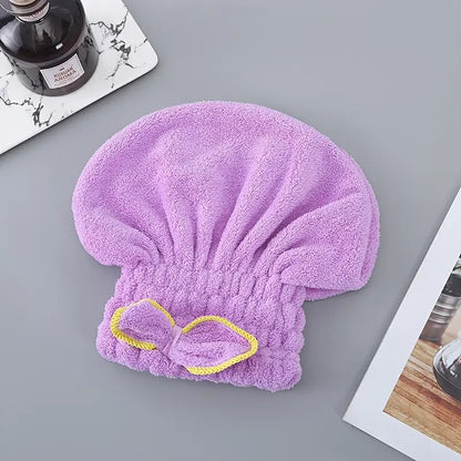 Microfiber Quick-Dry Hair Turban for Women (1pc)